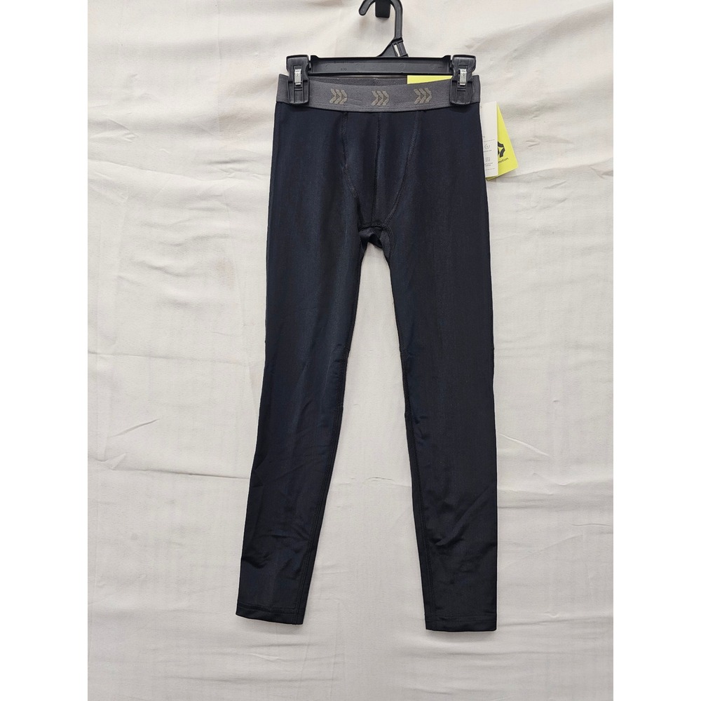 All in Motion Boys Fitted Tights Black Polyester Blend Athletic Size Medium